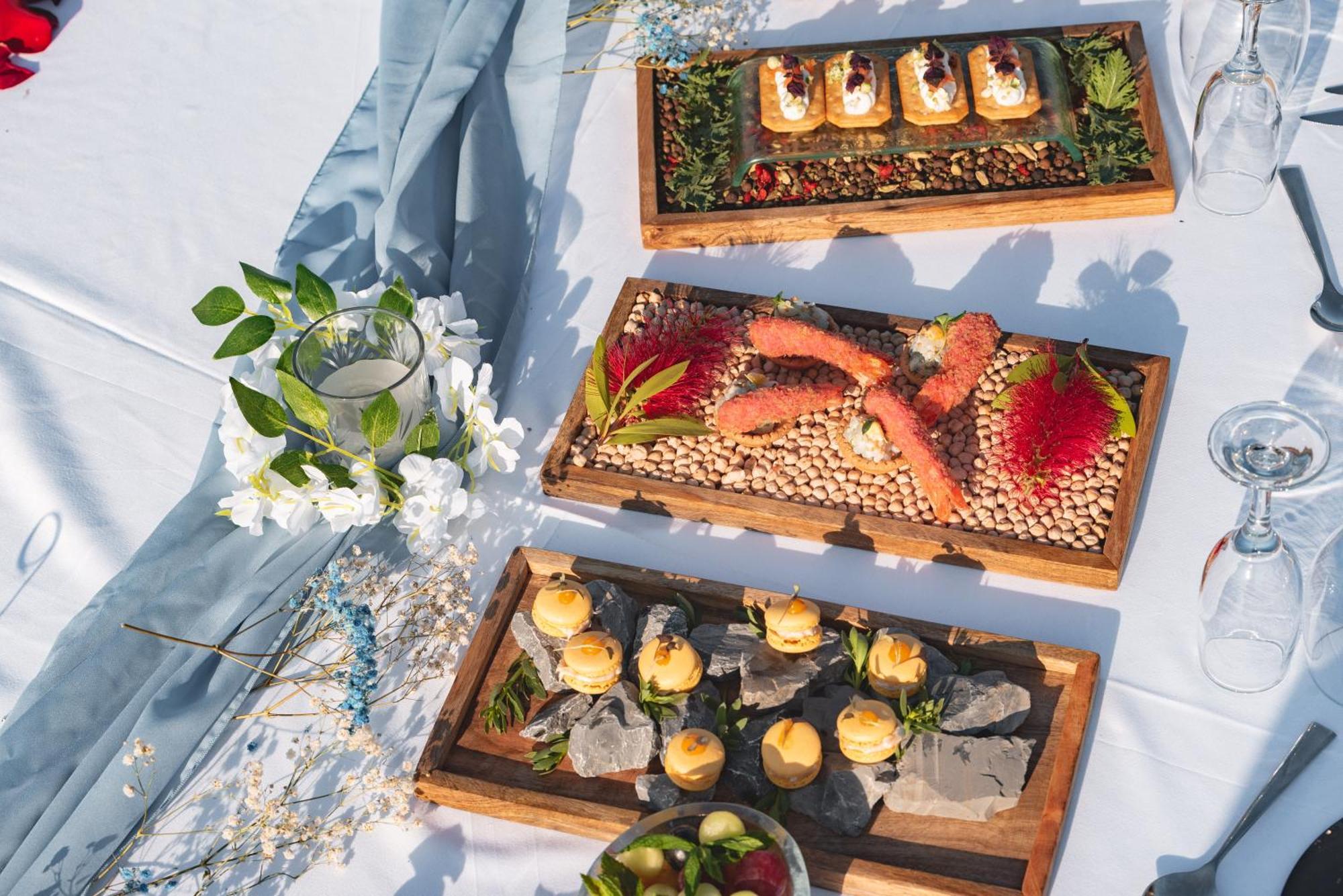Miraggio Thermal Spa Resort ปัลลูรี ภายนอก รูปภาพ A selection of hors d'oeuvres